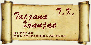 Tatjana Kranjac vizit kartica